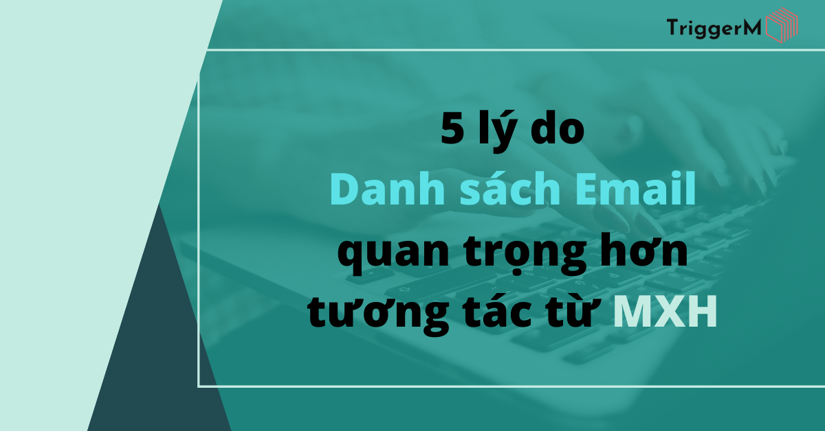 5 Lý do Danh sách Email quan trọng hơn tương tác từ MXH