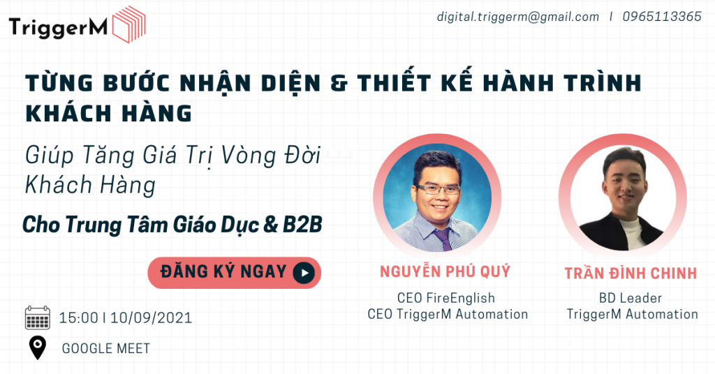 Từng bước nhận diện và thiết kế hành trình khách hàng giúp tăng giá trị vòng đời khách hàng cho Trung tâm Giáo dục, B2B